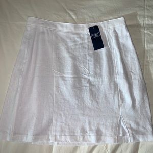 Abercrombie & Fitch white linen skirt, small